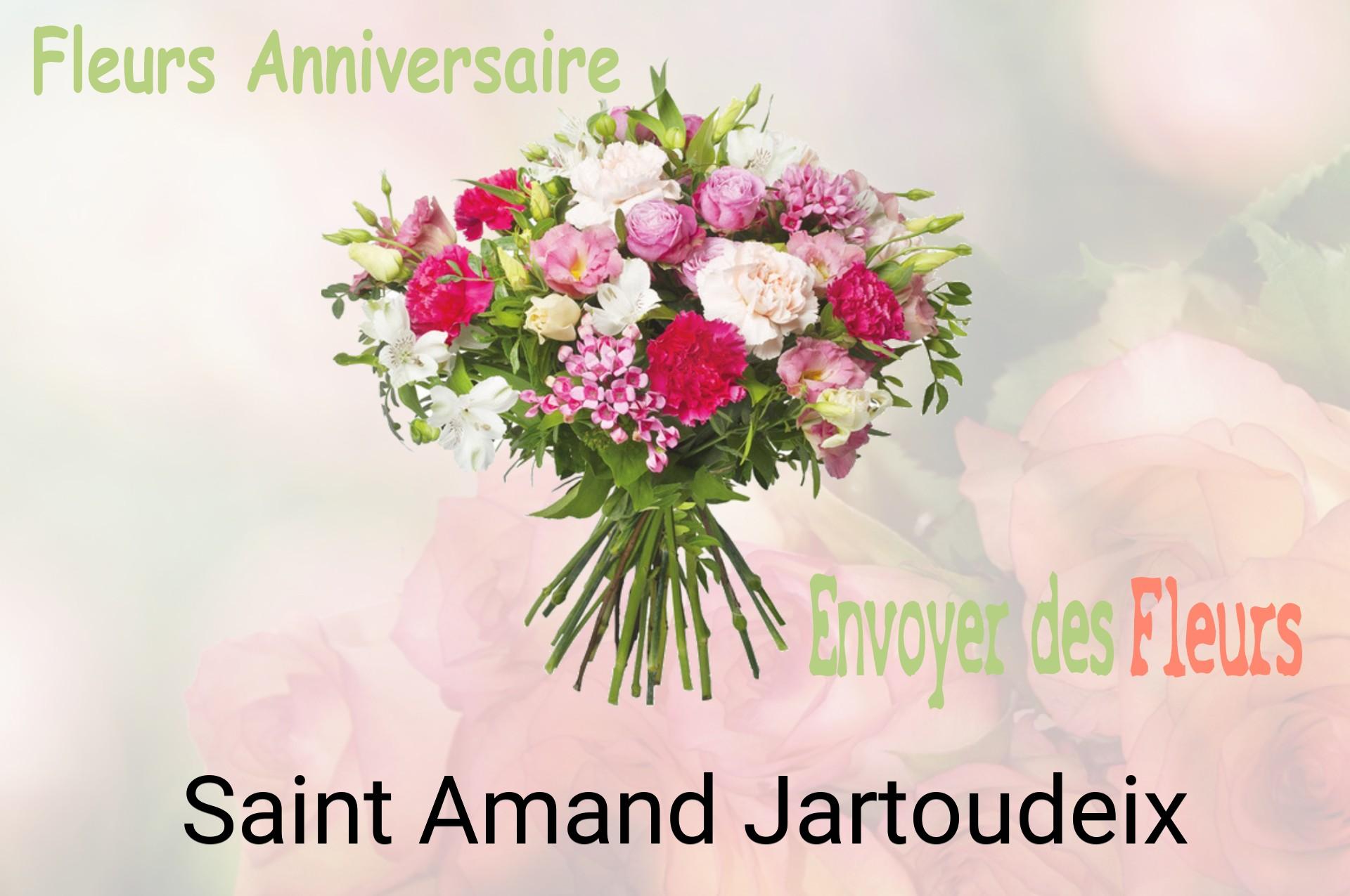 Bouquet de fleurs d’anniversaire livré à Saint-Amand-Jartoudeix